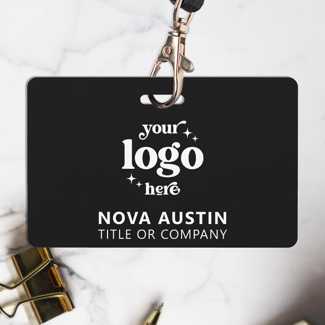 Einfache Berufliche Firmenlogo Mitarbeiter-ID Ausweis (Von Creator hochgeladen)