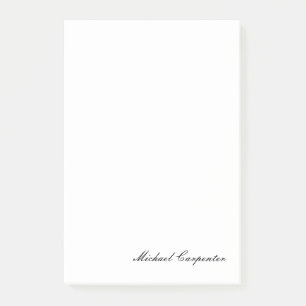 Einfache Berufliche Kalligrafie Post-it Klebezettel