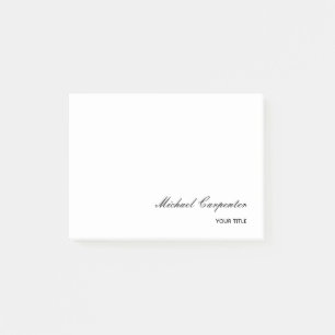 Einfache Berufliche Kalligrafie Post-it Klebezettel