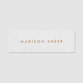 Einfache Berufliche Mitarbeiter von Grauwäsche Namensschild