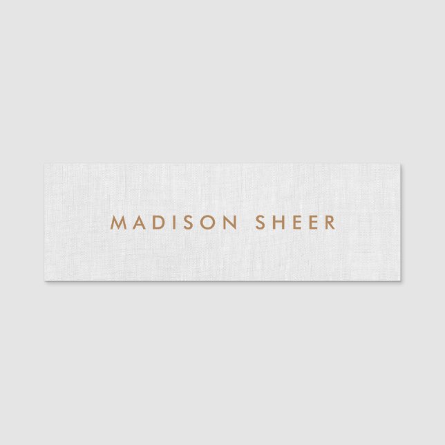 Einfache Berufliche Mitarbeiter von Grauwäsche Namensschild (Vorderseite)