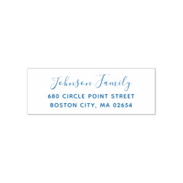 Einfache Berufliche oder persönliche Rücksendeadre Permastempel