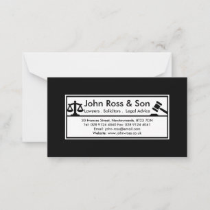 Einfache, Berufliche Schwarzweißvorlage Hinweiskarte