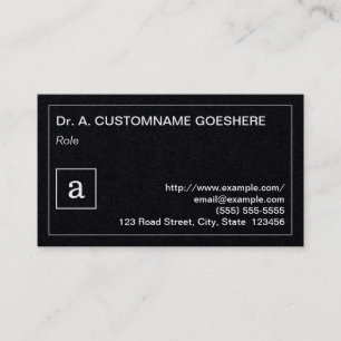 Einfache, Berufliche Visitenkarte