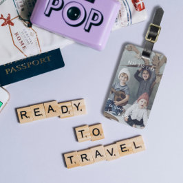 Einfache Best Vater-je-Foto-Gepäckmarke Gepäckanhänger