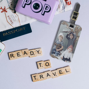 Einfache Best Vater-je-Foto-Gepäckmarke Gepäckanhänger