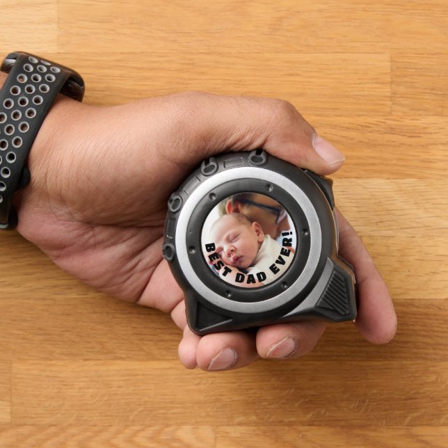 Einfache Best Vater je Foto Maßband (Zuhause)