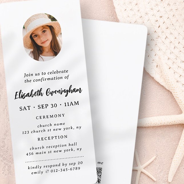 Einfache Bestätigung des modernen Minimalistischen Einladung (Von Creator hochgeladen)