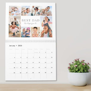 Einfache beste Dad-Fotocollage Kalender
