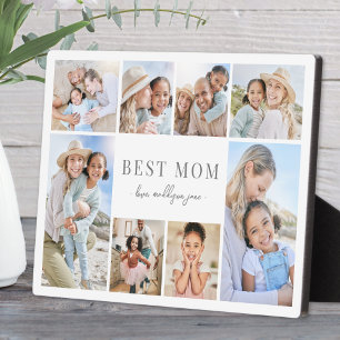 Einfache beste Mama Fotocollage Fotoplatte
