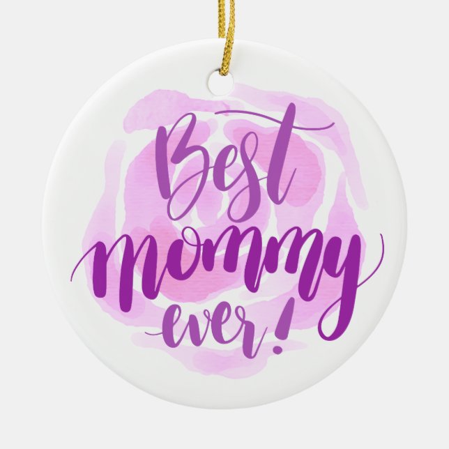 Einfache beste Mama je Muttertag | Ornament (Vorne)