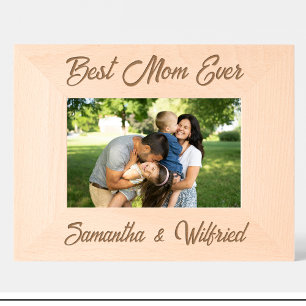 Einfache beste Mutter, die je benutzerdefinierte H Geätzte Rahmen