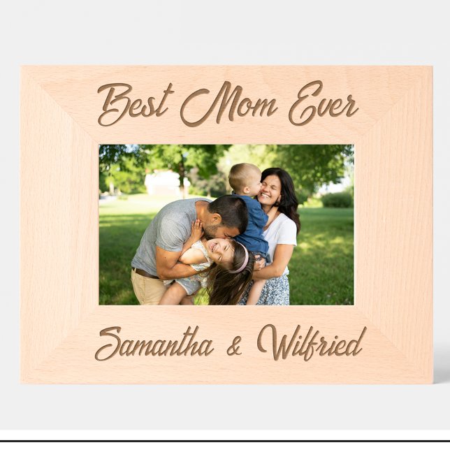 Einfache beste Mutter, die je benutzerdefinierte H Geätzte Rahmen (Von Creator hochgeladen)