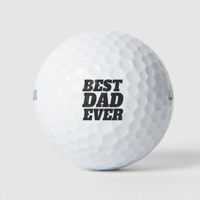 Einfache Beste Vater je Vater | Golfplätze Golfball (Vorderseite)
