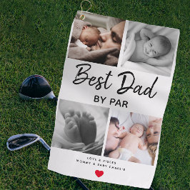 Einfache Beste Vater nach Par Picture Collage | Da Golfhandtuch