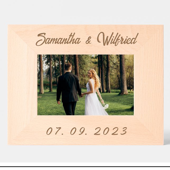 Einfache Bezeichnung des Hochzeitdatums für benutz Geätzte Rahmen (Von Creator hochgeladen)