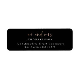 Einfache Bezeichnung des schwarzen Rücksendenamens