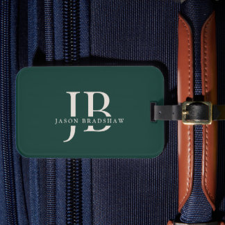 Einfache Bezeichnung eines Beruflichen Monogrammes Gepäckanhänger