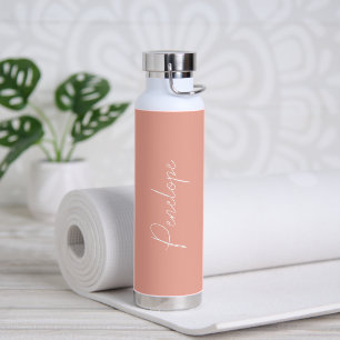 Einfache Bezeichnung Elegante Peach Modern Trinkflasche