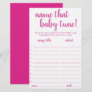 Einfache Bezeichnung für Baby Tune Hot Pink Game