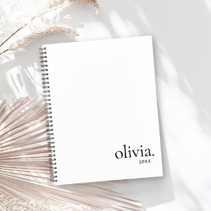 Einfache Bezeichnung für berufliche Schwarz-Weiß-M Planer