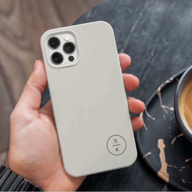 Einfache Bezeichnung für moderne Monogramme Case-Mate iPhone Hülle (Von Creator hochgeladen)