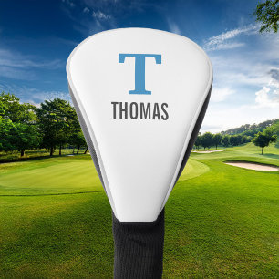 Einfache Bezeichnung und Monogramm Initial Persona Golf Headcover