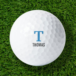 Einfache Bezeichnung und Monogramm Initial Persona Golfball
