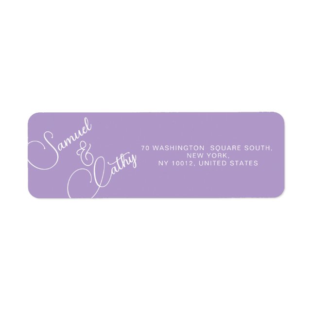 Einfache Bezeichnung und Rücksendeadresse ersetzen (Vorne)