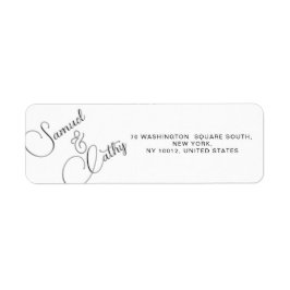 Einfache Bezeichnung und Rücksendeadresse ersetzen