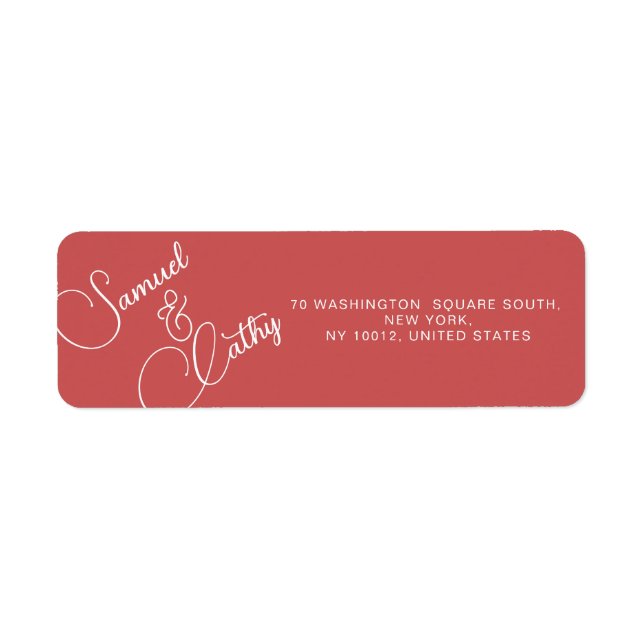 Einfache Bezeichnung und Rücksendeadresse ersetzen (Vorne)