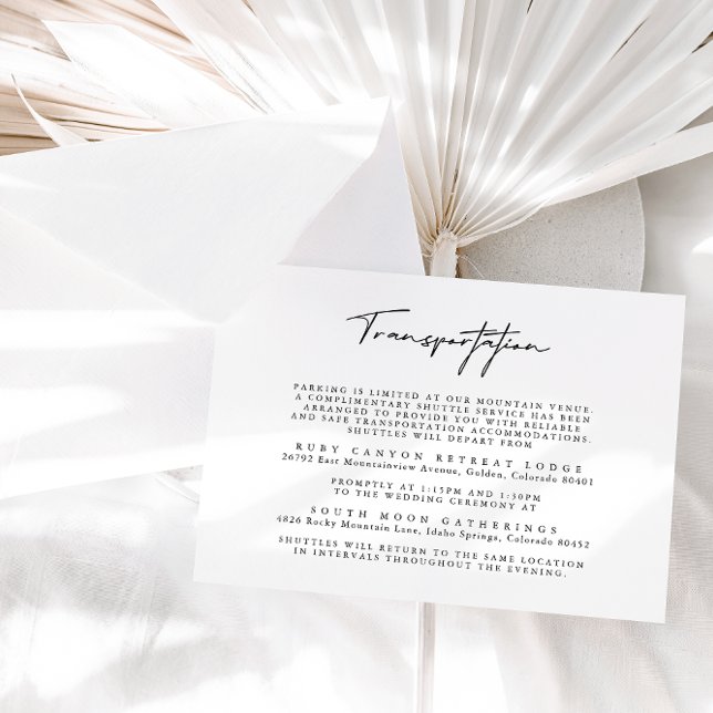 Einfache Black and White Wedding Karte (Von Creator hochgeladen)