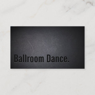 Einfache Black Ballroom Dance Business Card Visitenkarte