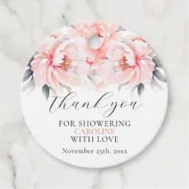 Einfache Bläschen Blush Pink BRAUTPARTY Geschenkanhänger