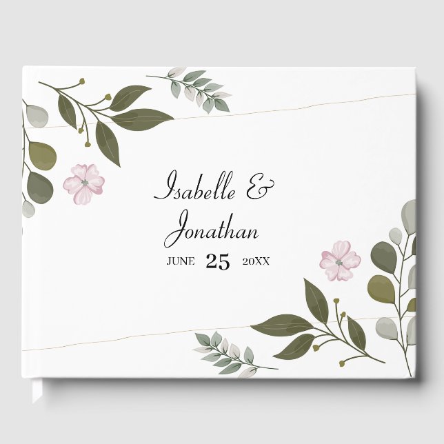 Einfache Blätter Gästebuch (Vorderseite)