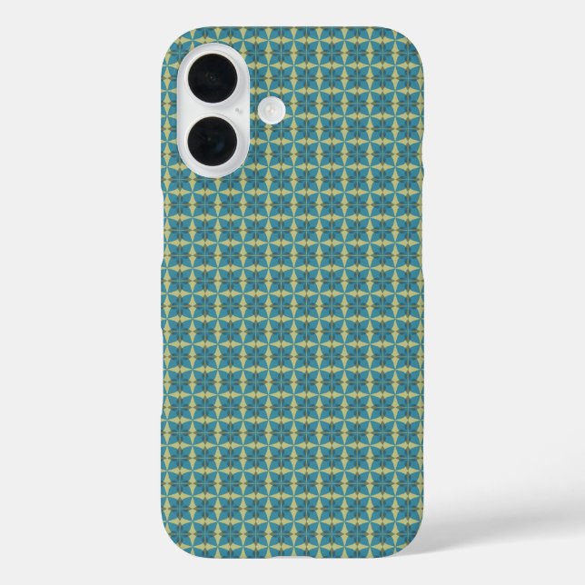 Einfache Blätter in blau Case-Mate iPhone Hülle (Rückseite)