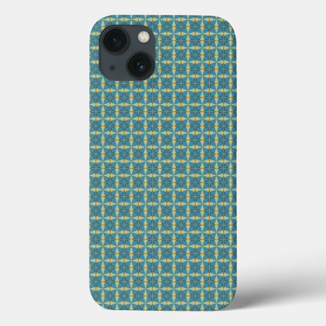 Einfache Blätter in blau Case-Mate iPhone Hülle (Rückseite)