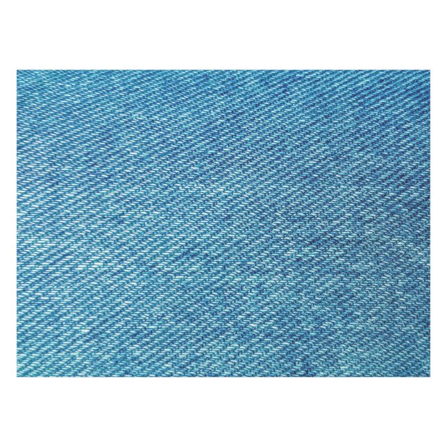 Einfache blaue Jeans Denim Textile Textur| Tischdecke (Vorderseite (Horizontal))