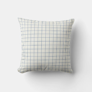 Einfache blaue Quadrate Kissen