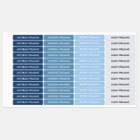 Einfache blaugraue Palette Kids Name