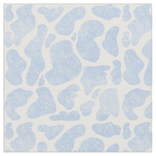 Einfache blauweiße große Kuh Spots Tierdruck Stoff