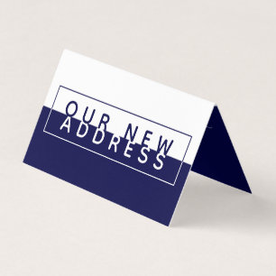 Einfache Blockfarbe, neue Adresskarte Visitenkarten