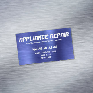 Einfache Blue Appliance-Reparatur Magnetische Visitenkarte