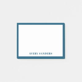 Einfache Blue Border Moderne Bezeichnung Post-it Klebezettel