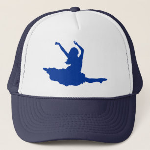 Einfache Blue Dancer Silhouette Illustration Truckerkappe