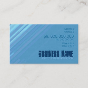 Einfache Blue Diagonal Stripes Business Card Visitenkarte