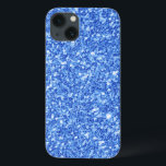 Einfache Blue Glitzer Textur drucken Case-Mate iPhone Hülle<br><div class="desc">Einfache moderne,  hellblaue Glitzer Textur Druck.</div>