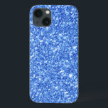 Einfache Blue Glitzer Textur drucken Case-Mate iPhone Hülle<br><div class="desc">Einfache moderne,  hellblaue Glitzer Textur Druck.</div>