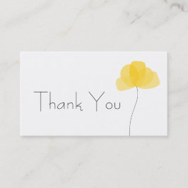 Einfache Blume Danke Business Card Visitenkarte