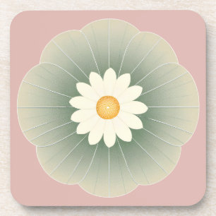 Einfache Blume Getränkeuntersetzer